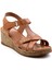 Bej Leather Kadın Sandalet K05552006003 2