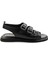 Siyah Leather Kadın Sandalet K05359032403 1