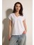 V Yaka Basic Comfort Fit Kısa Kol T-Shirt 4
