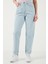 80S Mom Pamuklu Mom Fit Yüksek Bel Düz Paça Jeans Bayan Kot Pantolon A9385 3