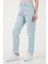 80S Mom Pamuklu Mom Fit Yüksek Bel Düz Paça Jeans Bayan Kot Pantolon A9385 4
