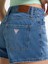 Guess Kadın Mavi Yüksek Bel Vintage Jean Şort 5