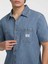 Guess Erkek Mavi Kısa Kollu Denim Gömlek 3