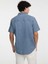 Guess Erkek Mavi Kısa Kollu Denim Gömlek 4