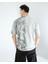 Oversıze Unisex Baskılı T-Shırt Grey 4