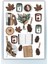 5'li Vintage Sticker Planner Ajanda Bullet Journal Için Uygun Set 3