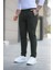 Erkek Koyu Haki Slim Fit Kaliteli Esnek Likralı Bilek Boy Kumaş Pantolon 2