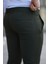 Erkek Koyu Haki Slim Fit Kaliteli Esnek Likralı Bilek Boy Kumaş Pantolon 5