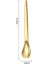 12 Adet Çelik 12,5 cm Gold Renk Çay Kaşığı MT162SR-12 4