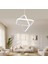 TT316-BY Tt Aydınlatma 2kare Modeli Mat Beyaz LED Avize 2