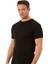 Özkan 12420 Erkek %100 Pamuklu Süprem Yumuşak Rahat Kapalı Yaka Kısa Kollu T-Shirt 4