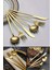 Lüx 6 Parça Gold Kaşık Seti Paslanmaz Çelik Çeyiz Kaşık Takımı Parlak Pürüzsüz Gold Series 4