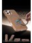 iPhone 15 Pro Max Uyumlu Qpen M-Safe Özellikli Standlı Deri Kapak 3