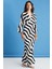 Zebra Desenli Elbise 4