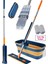 Kendinden Sıkmalı Kovalı Mop Seti - Kendinden Sıkmalı Mop Katlanabilir Tekerlekli Kova 1 Yedek Bez 1