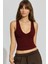 Bordo V Yaka Biyeli Kadın Atlet MG2292 5