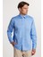 Regular Fit Mavi Non-Iron %100 Pamuk Doğa Dostu Ekoteks Belgeli Ütü Gerektirmez Gömlek 1