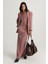 Tek Düğmeli Pembe Blazer Ceket 4