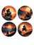 4 Adet 8x8 cm Motokros Sticker V2 1