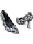 Dnz 03014 8,5 cm Topuklu Kadın Desenli Stiletto Ayakkabı 5