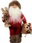 Santa Klaus Home Figür Noel Baba Karlı Dağ Kayak 35CM Yılbaşı Dekoratif Kırmızı Beyaz 1 Adet 2