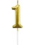 1 Yaş Gold Doğum Günü Pasta Mumu 12 cm BMCNM1113 2