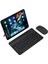Piranha Android 10 Go Edition Tablet Uyumlu Mini Şarjlı Bluetooth Klavye ve Mouse Seti | Siyah | 1