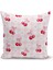 Fiyonklu Kiraz Serisi Çift Tarafı Dijital Baskılı Kırlent Kılıfı (Cherry With Bow) 1