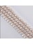8 mm 5 Dizi Krem Kristal Boncuk Tesbih Boncuğu 1