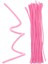 Pembe Renkli 50 Adet Şönil, Tüylü Tel, Eğitici Şönil Seti, 30 Cm, Peluş Tel 3