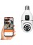 Çift Lensli Wi-Fi Ampul Smart Güvenlik Kamerası 1080P Full Hd 4