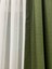Yosun Yeşili Rengi 1/3 Sık Pileli Keten Fon Perde 4