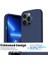 iPhone 13 Pro Max Kılıf 6.7 ile Uyumlu, Ince Sıvı Silikon 3 Katmanlı Tam Kaplamalı Yumuşak Jel Kauçuk Kılıf Kapak, (Lacivert, 6.7 Inç) 3