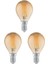 LED Filament Ampul 4 Watt E14 Duy Sarı Işık Dekoratif Vintage Aydınlatma (3, G45 Amber Cam) 1