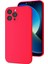 iPhone 11 Pro Uyumlu Kamera Korumalı, Mikrofiber Astarlı, Sıvı Silikon Kılıf (Neon Pembe) 1