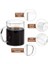Metrashop Home 6'lı Borosilikat Cam Kupa,ısıya Dayanıklı Termisil Çay ve Kahve Bardağı (6 Adet) 2