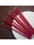 Balmumu Mum (10 Adet Kırmızı) 24 cm Burgulu Dilek Mumu Doğal Petek Ince Uzun Parti Nişan Ritüel Parti Kutlama Mumu Beeswax Candle Yogo (Kırmızı) 1
