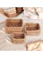 3'lü El Yapımı Doğal Kare Rattan Düzenleyici Seti | 3'lü Hasır Kare Organizer Seti - Dekoratif, Çok Amaçlı ve Dayanıklı Rattan Sepetler (26 * 26 * 12 cm - 22 * 22 * 10 cm - 18 * 18 * 8 cm ) 1