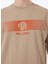 D5SM-TST3835 Açık Kahve Bisiklet Yaka Relaxed Baskılı Erkek T-Shirt 4