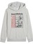 Baskılı Erkek Çocuk Gri Sweatshırt 68514804-MID90S Hoodie Tr B Light G 1