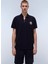NP0A4ID31761-E-CLANIS Ss Lacivert Relaxed Erkek T-Shirt 2