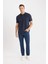 Slim Fit Dar Kesim Dar Paça Chino Kanvas Pantolon C2401AX25SP 5