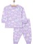 Kız Kedi Desenli Uzun Kol Pijama Takımı 1