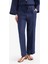 %100 Keten Straight Fit Esnek Belli Cepli Pantolon D4388AX25SM 1