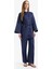 %100 Keten Straight Fit Esnek Belli Cepli Pantolon D4388AX25SM 2