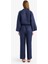 %100 Keten Straight Fit Esnek Belli Cepli Pantolon D4388AX25SM 4