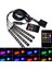 Araç Içi Ayak Altı LED Sese Duyarlı Müziğe Duyarlı 12'li - Rgb Kumandalı 2