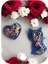 Temalı Magnet Set, Mavi Kedi ve Kalp Şeklinde, Balık ve Deniz Yıldızı Desenli, 2 Parça Buzdolabı Süsü (2, Kedi-Kalp) 3