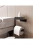 Tuvalet Kağıtlığı, Banyo Tuvalet Kağıtlık, Wc Tuvalet Kağıdı Tutucu, Banyo Tuvalet Kağıdı Askısı, Tuvalet Kağıdı Aparatı, Metal Tuvalet Kağıdı Standı (Metal, Siyah) 1
