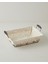 Woven Metal Ekmek Sepeti 30 x 23 x 8,5 cm Krem 2